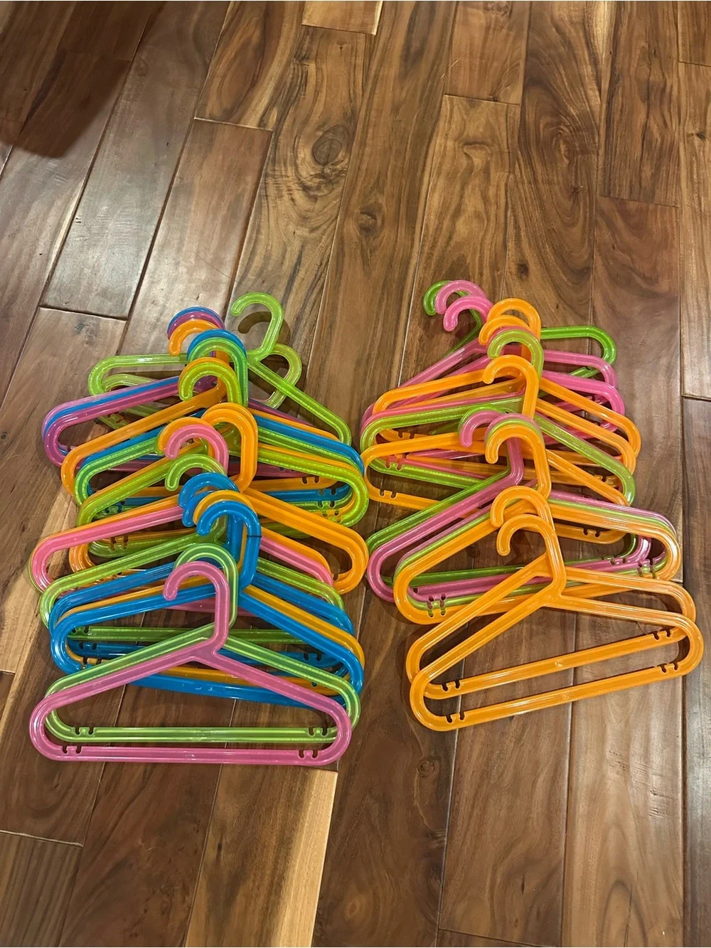 IKEA Bagis set of 40Kids Plastic Hangers in Pink, Blue, Green & Orange